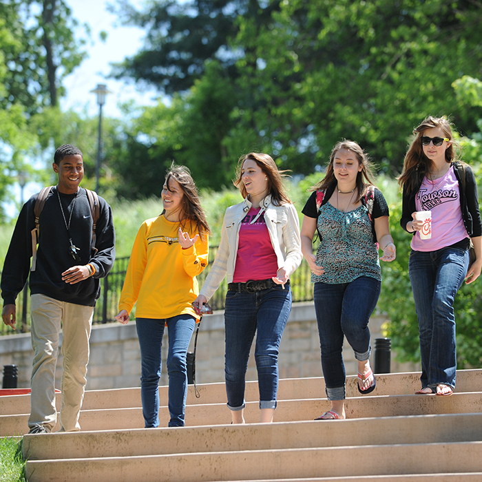 TU students on campus