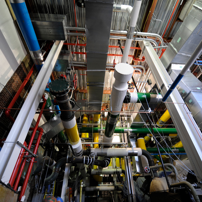 An image of the inside of the power plant