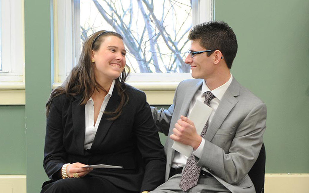 Students Participating in The Associate, a signature business case competition