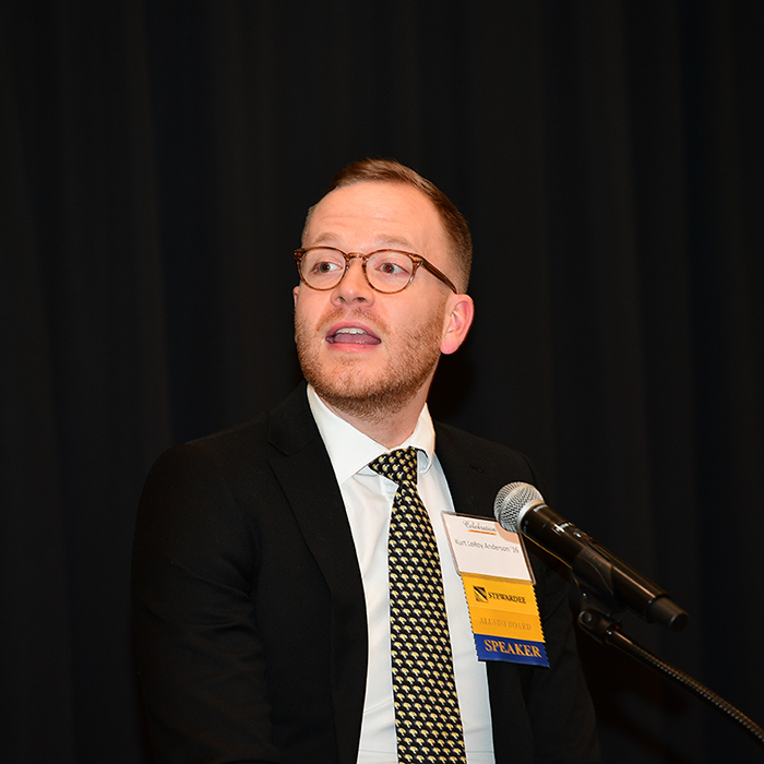 Donor speakerKurt LeRoy Anderson ’16