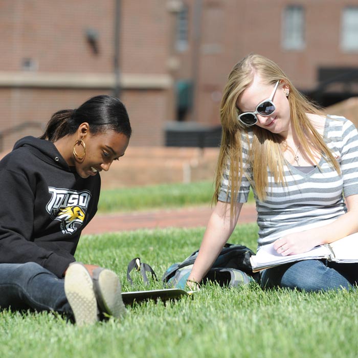 Towson Students Studying