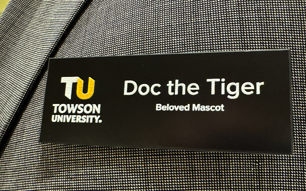 image of TU branded name badge