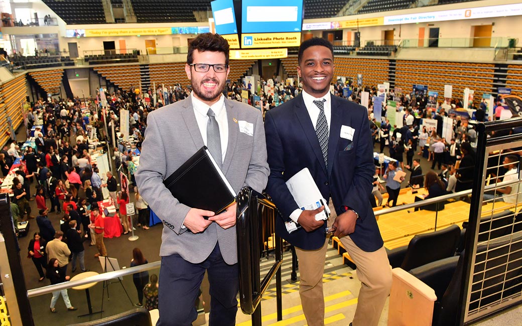 career fair in SECU Arena