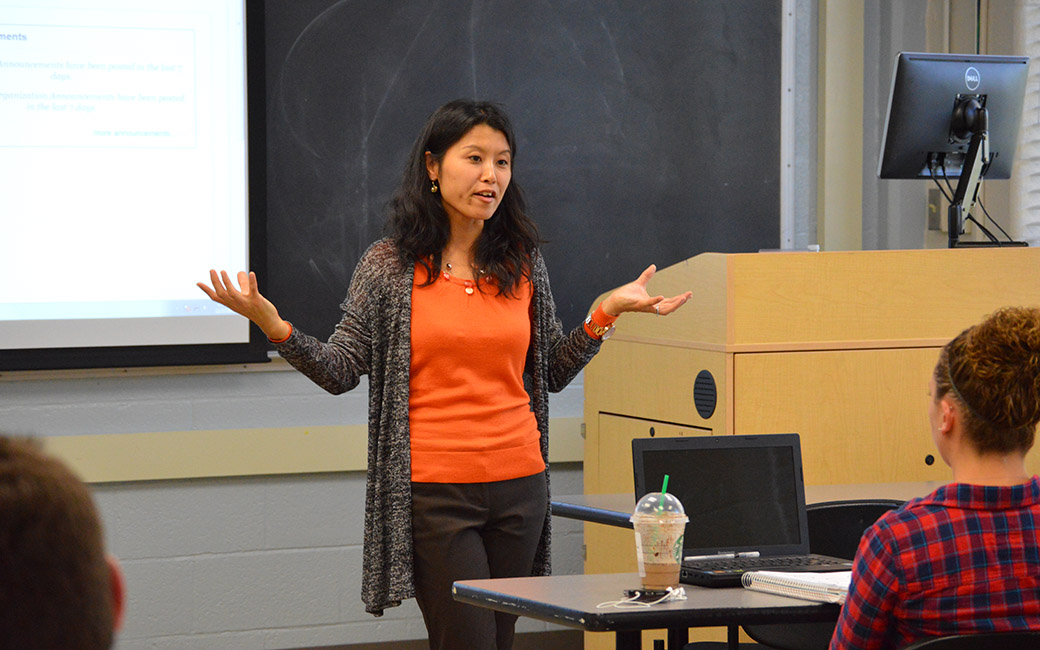 professor teaching class
