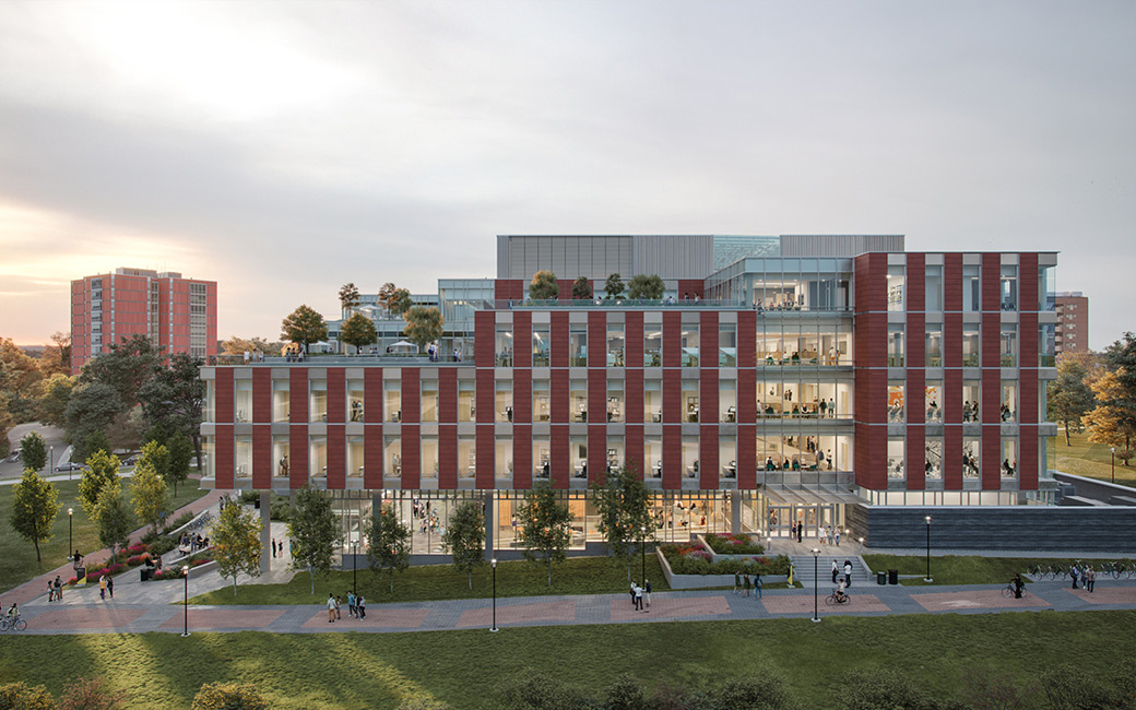 Rendering of building