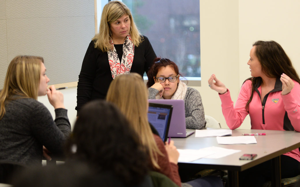 Dr. Breneman works with TUSCFR students