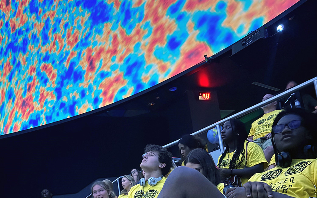 participants at planetarium