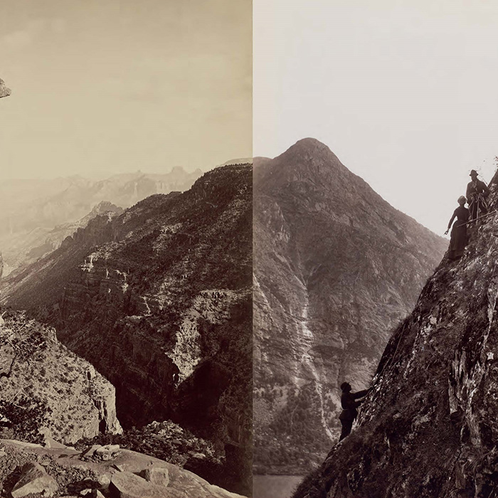 photo of a mountain range