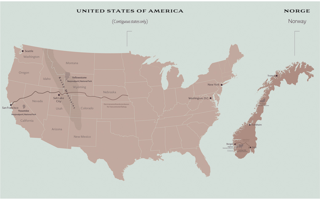 US Norway Map