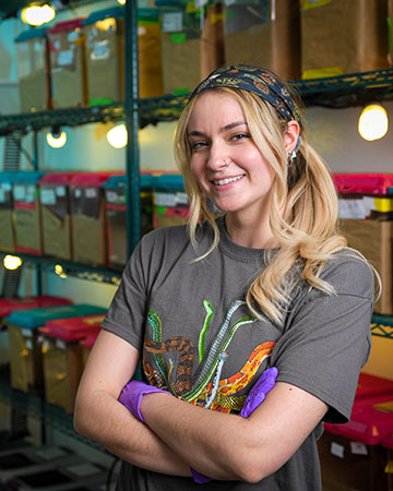 Taylor Anderson in lab