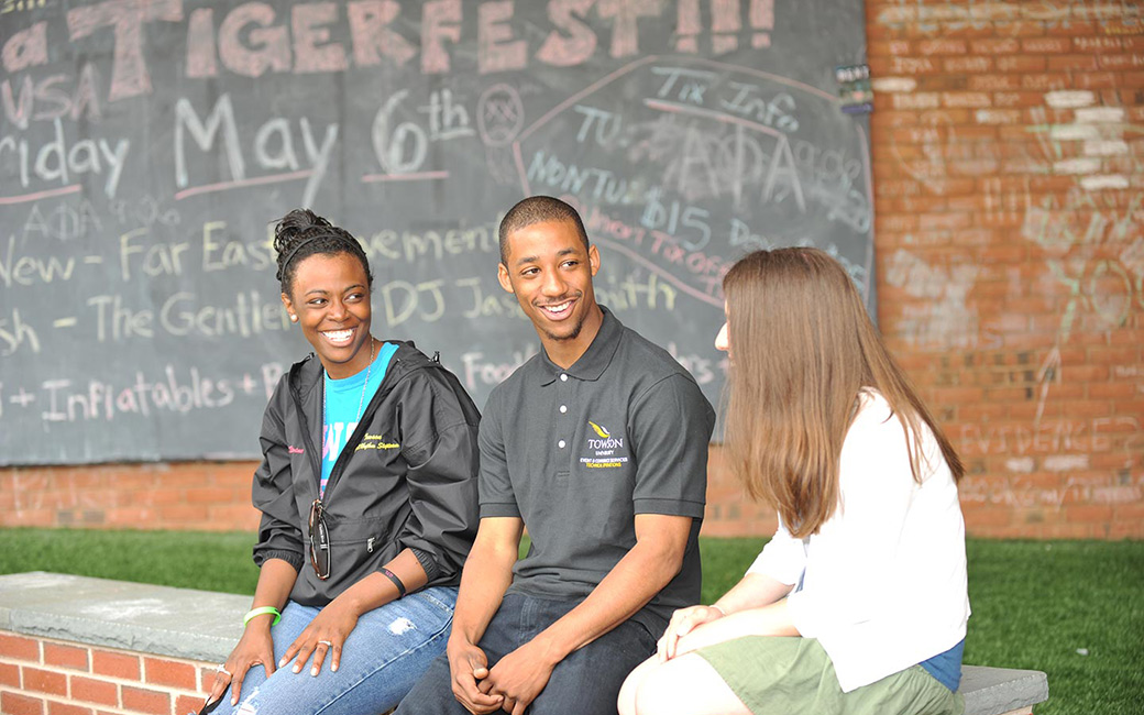 Students at Towson University