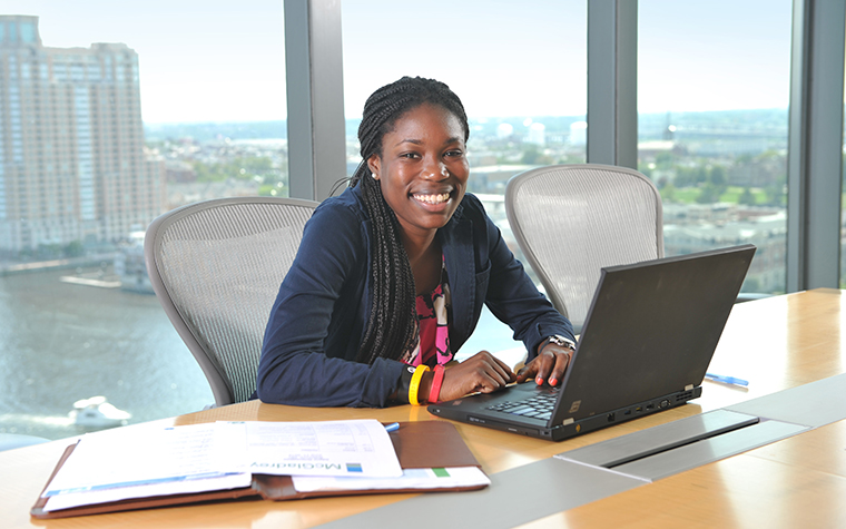 Female student intern