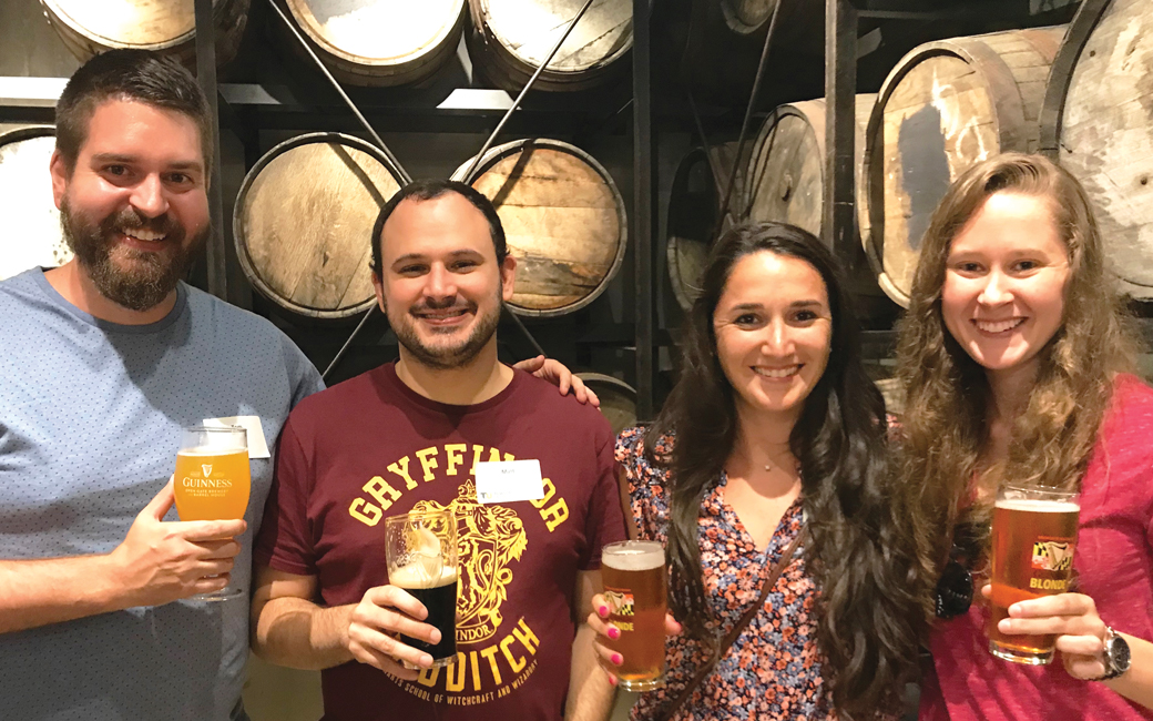 Four alums at Guinness
