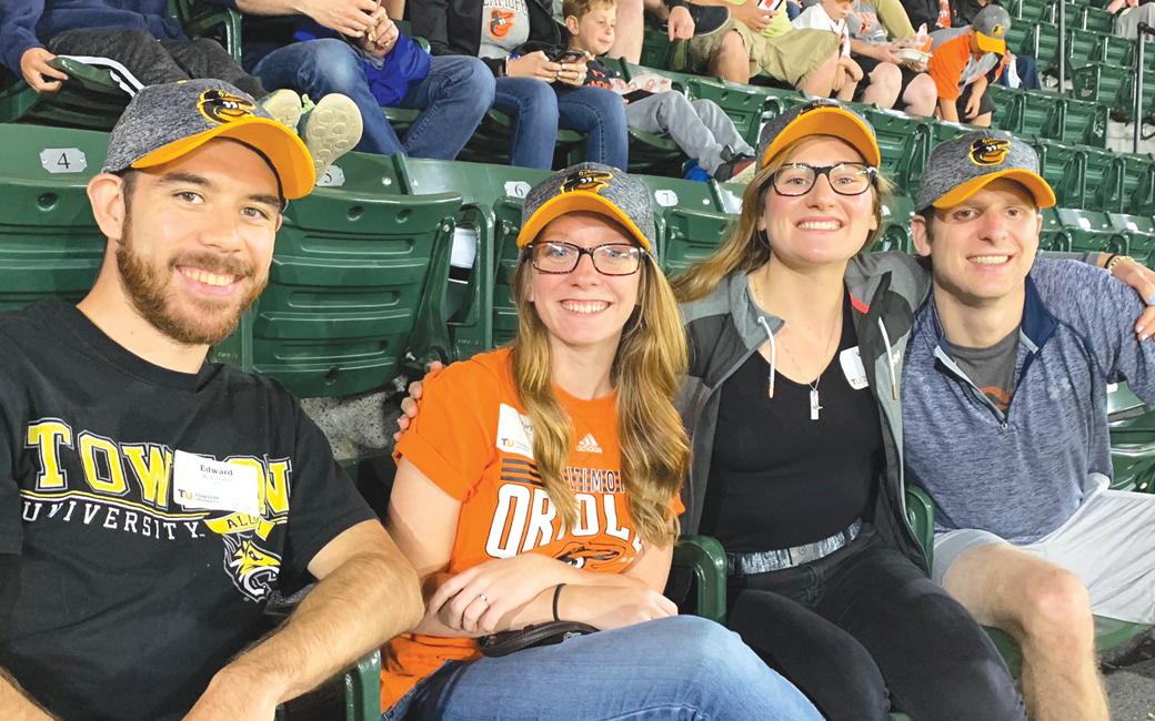 TU alums at the Orioles game