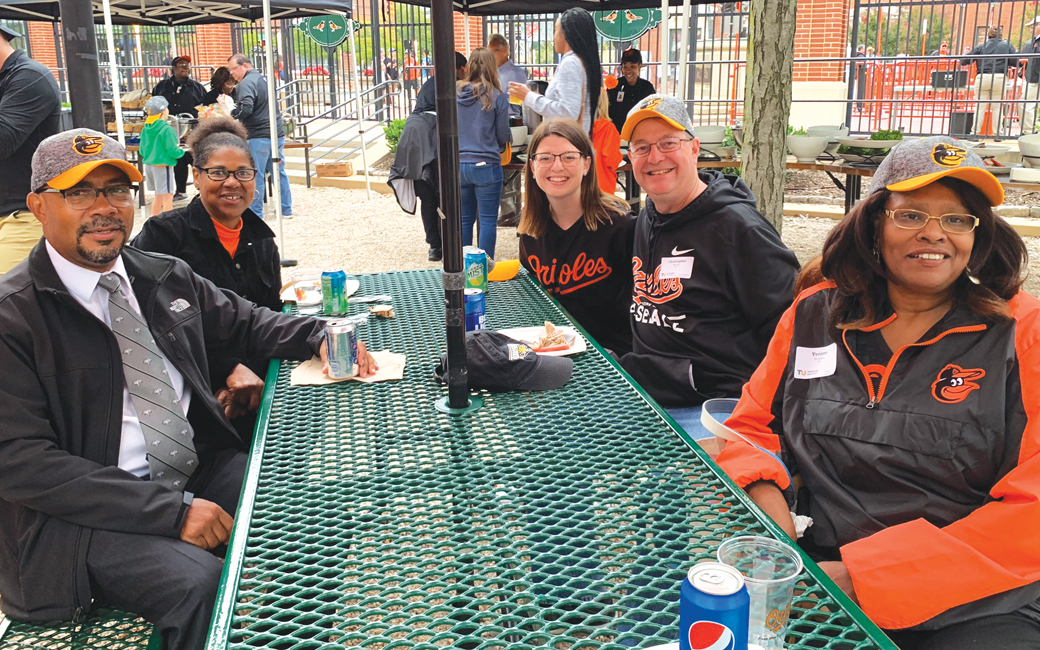 TU alums at Camden Yards