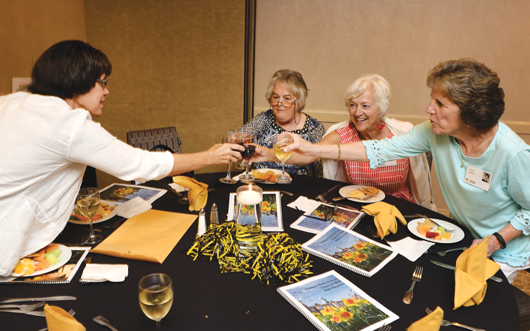 Class of 1969 alums toast