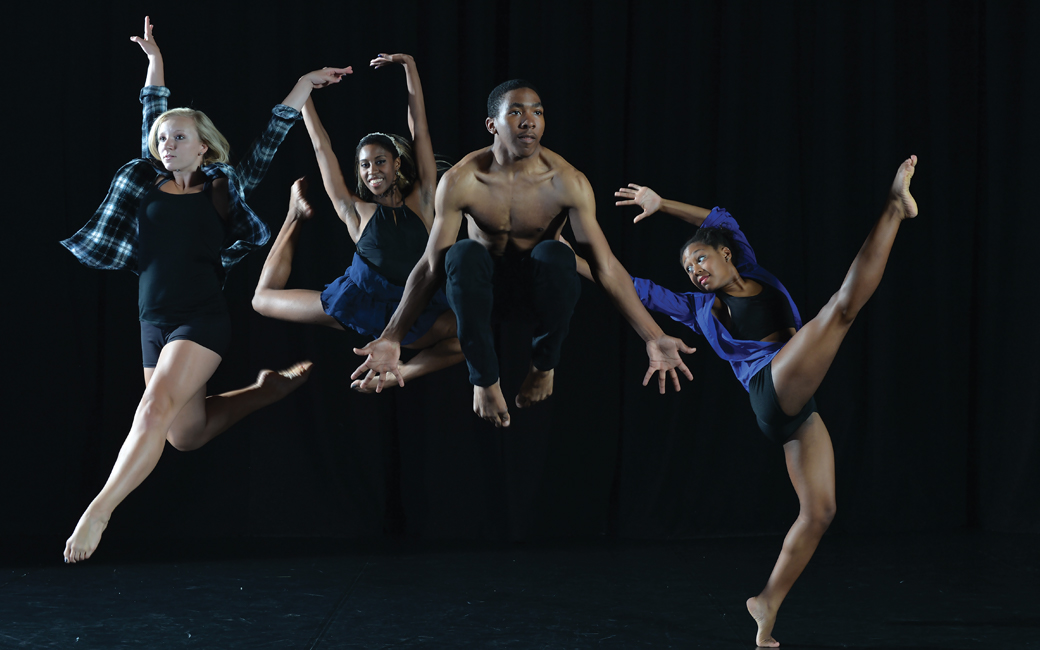 dancers jumping