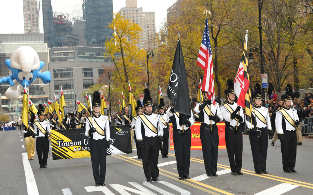 TU marching band at the Macy's parade