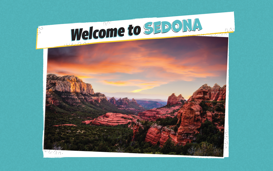 Postcard style illustration