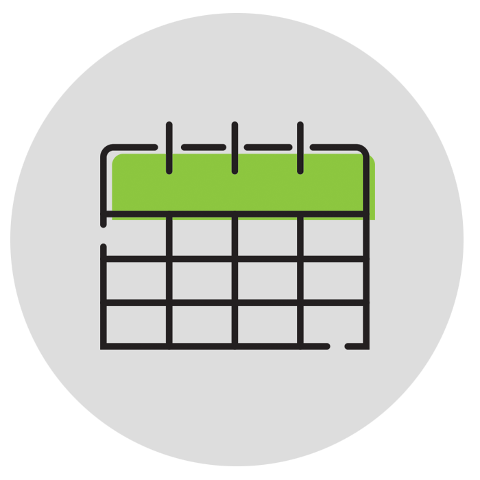 illustration of a calendar page