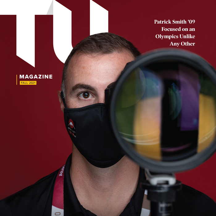 Patrick Smith on cover of TU Magazine