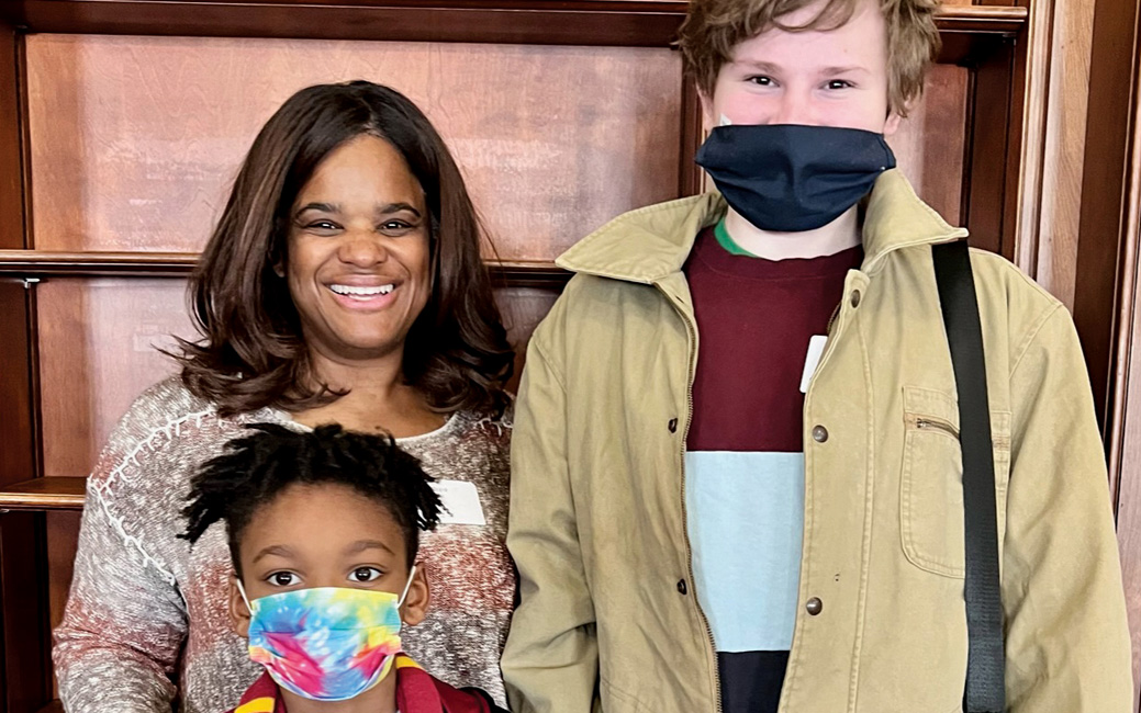 Andrea Fields, Ethan Fields and Scott Simons