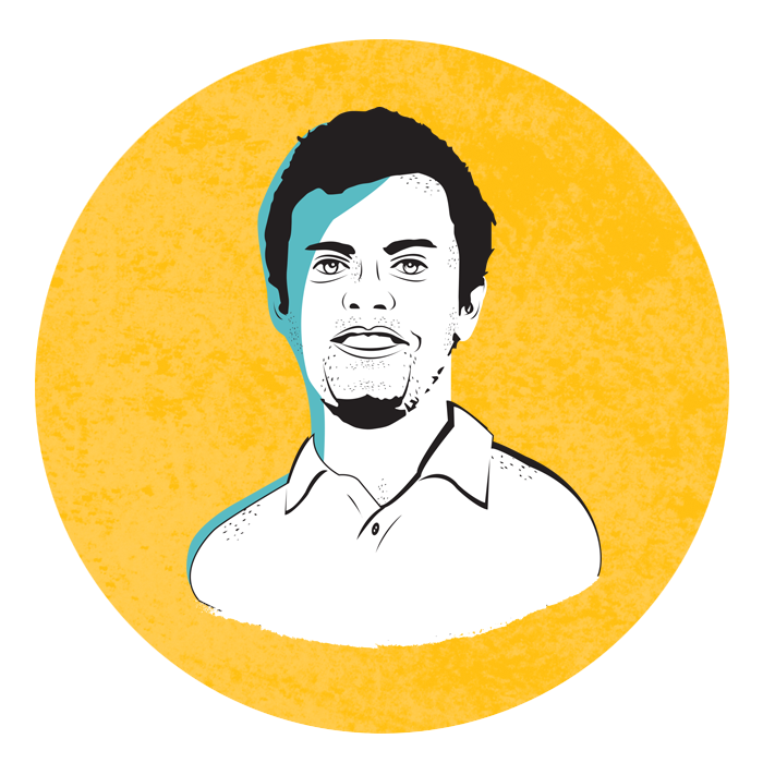 Brad Riley illustrated headshot