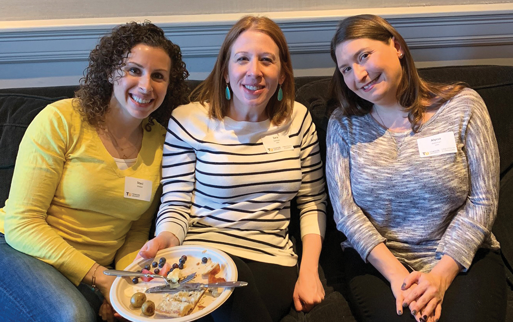 Staci Weber, Sara Samson ’04 and Alyssa Holzman ’99