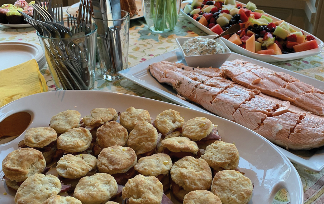 A table of food