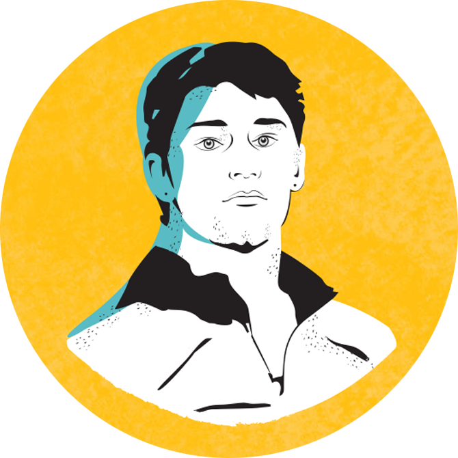 Illustration of Brian Benzing
