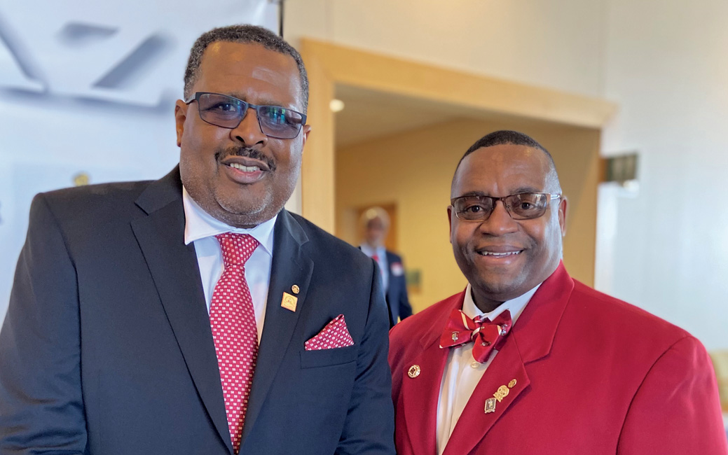 Chapter founder Charles (Chuck) Hagar Jr. ’80 and Barri Hutchins