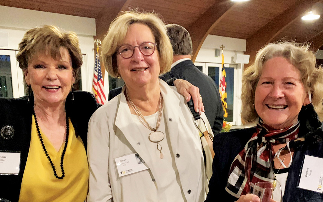 Patricia Fielder ’70, Dianne Friel ’70 and Charlene Haupt