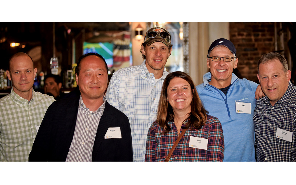 Jason Rubin, Jeremy Stiffler ’94, Michael Johnson, Faith Johnson ’98, Joel Seledee and Stephen Altshuler