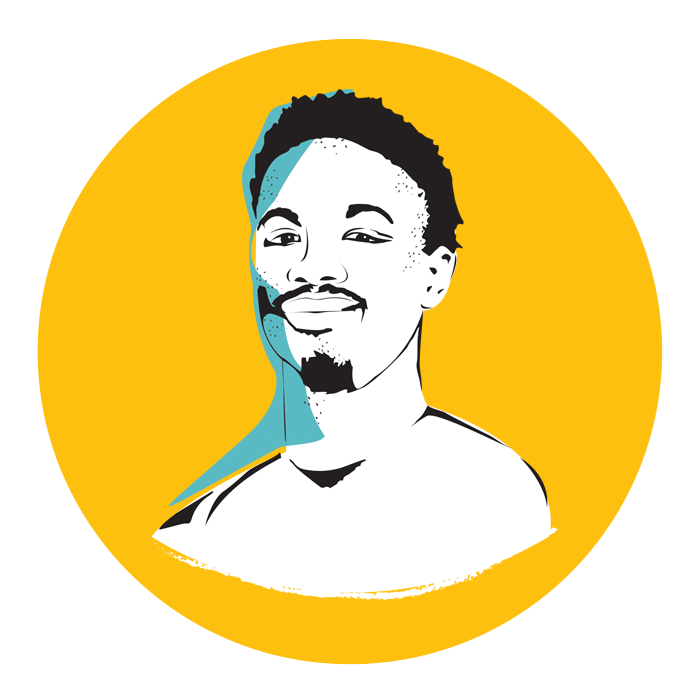 illustrated headshot of cam holden