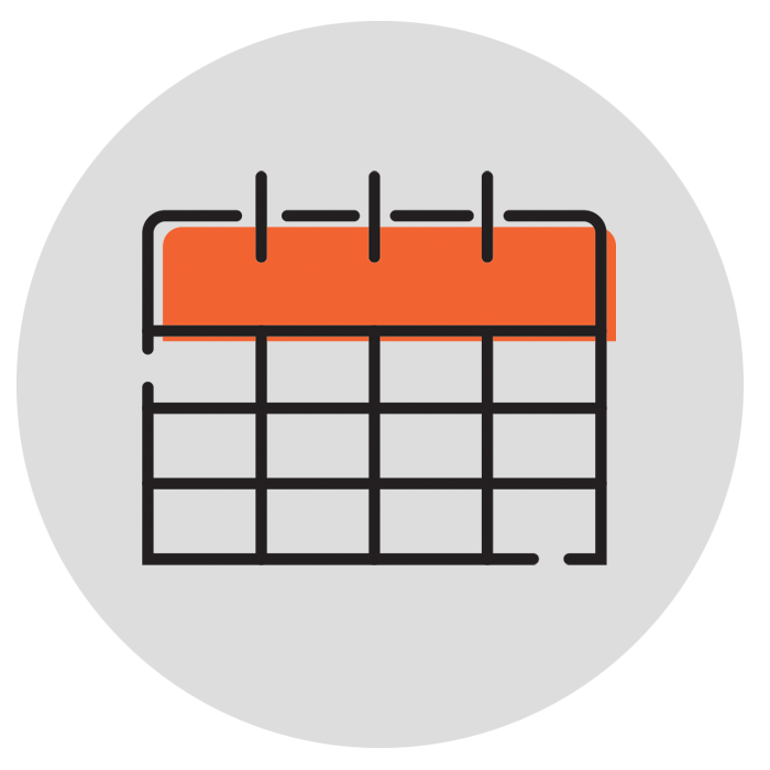 Graphic of a calendar