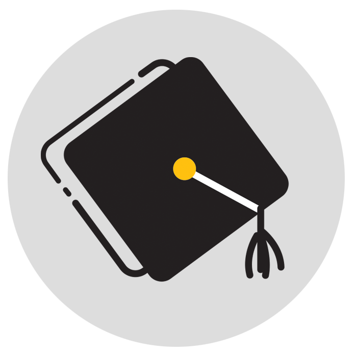 Graphic of a graduation cap