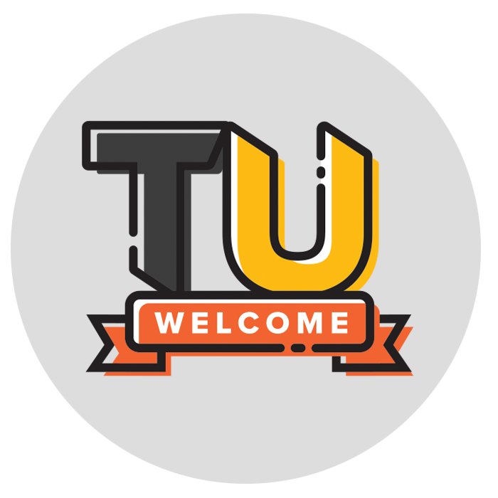 Graphic saying TU Welcome