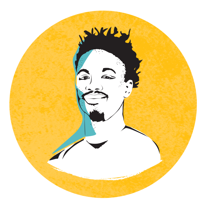 illustrated portrait of Cam Holden