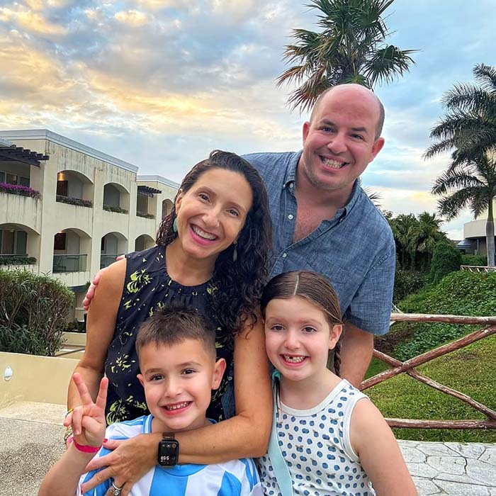 Brian Stelter and his family