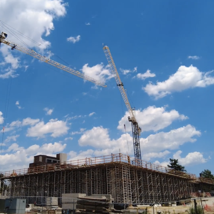 Construction on new building