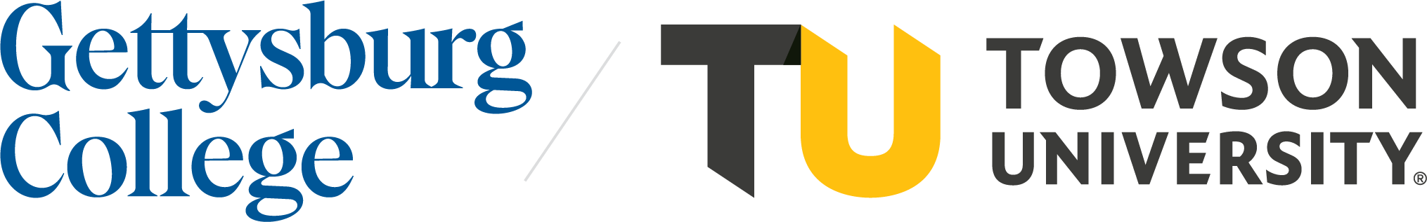Gettysburg College and Towson University Logos