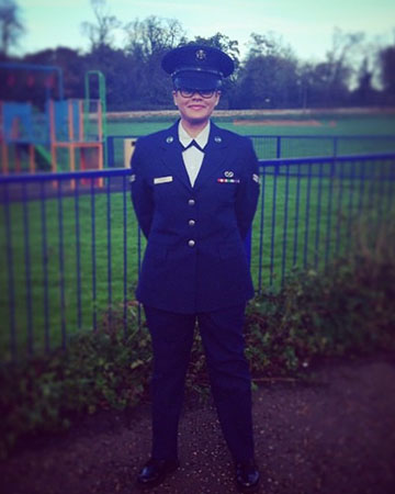 Dajaha Kenney in uniform