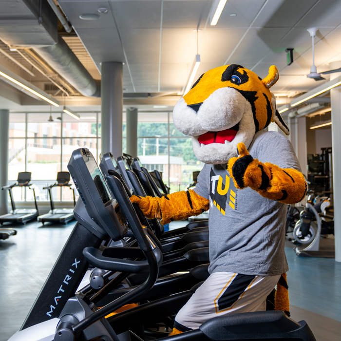 Doc on an elliptical