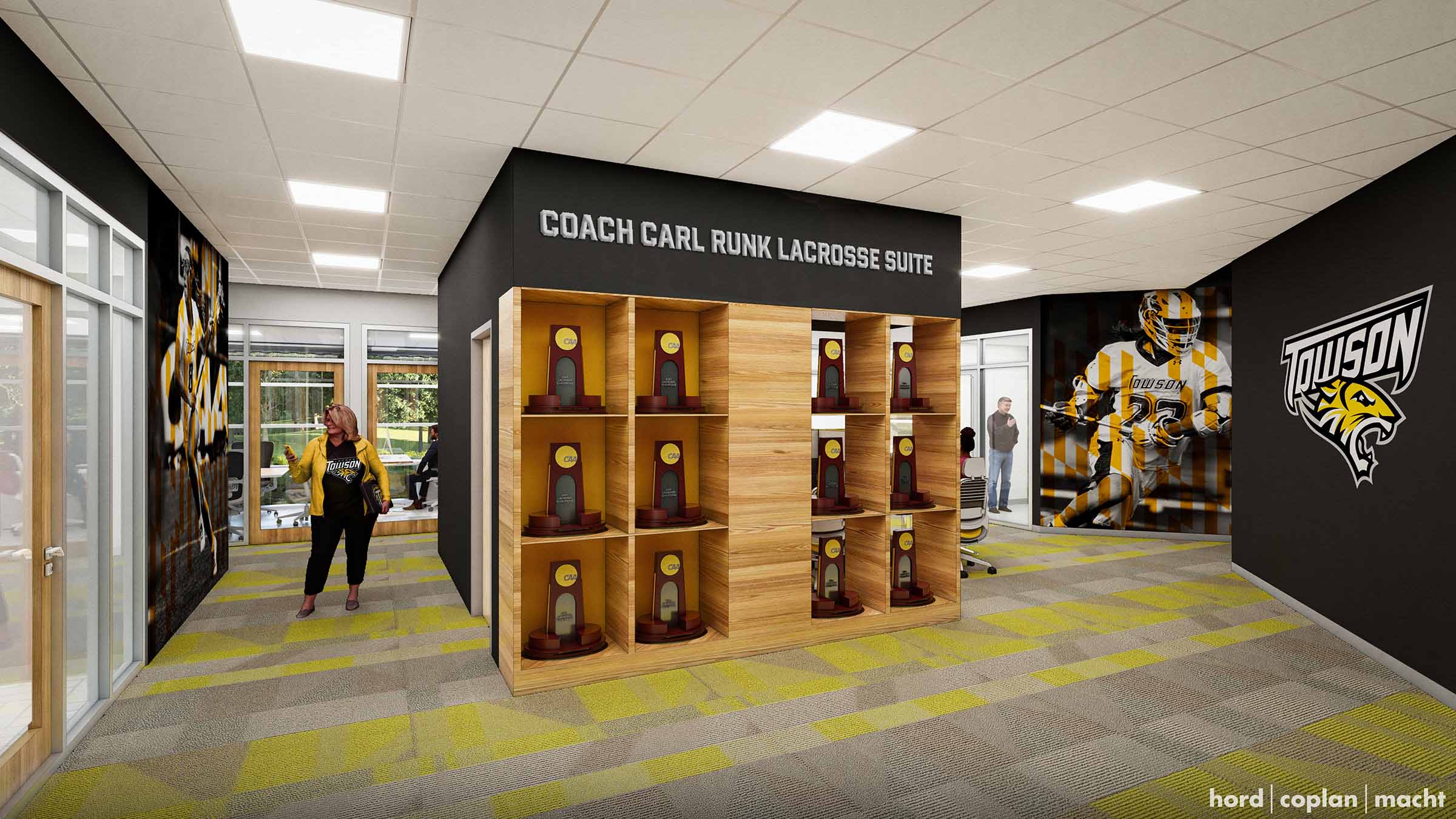 Rendering of the coach's suite named after Carl Runk