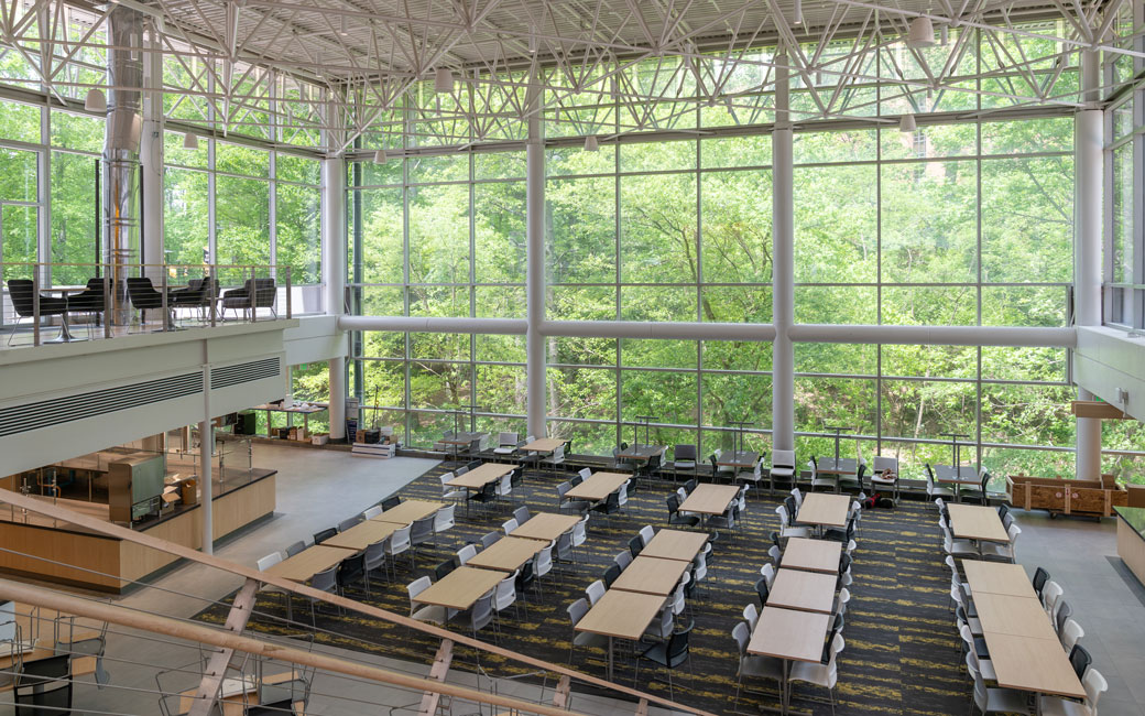 Main Dining Area overlooking Glen Woods