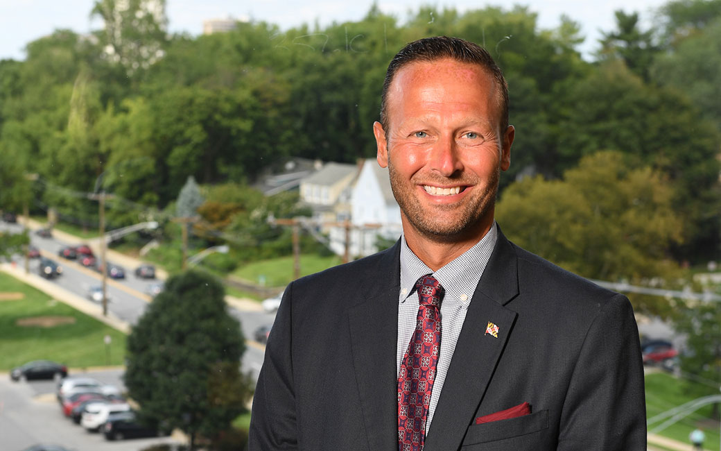Greg Slater on campus