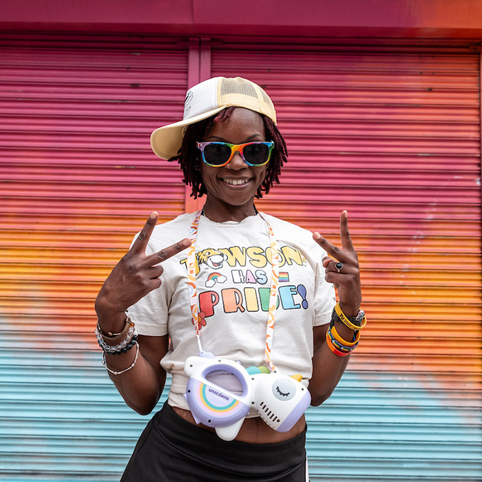 tu student at pride parade