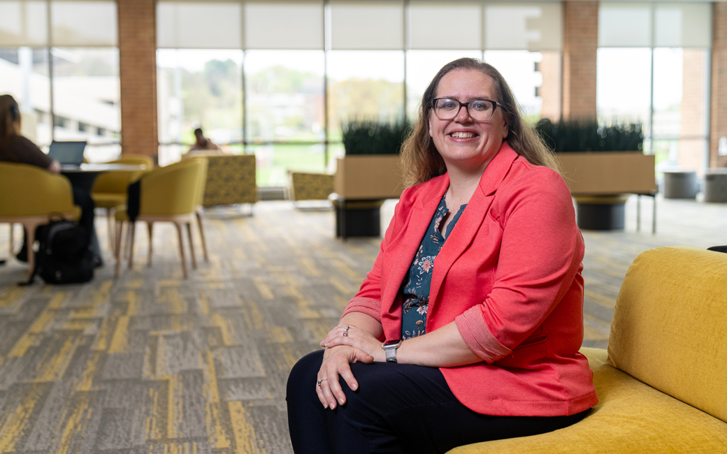 Jennifer Potter on campus