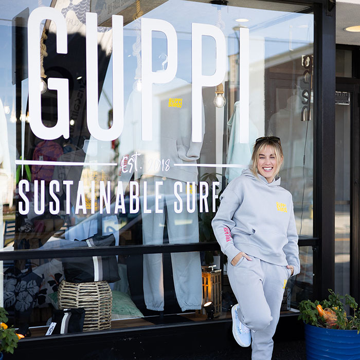 Abby MacQueen in front of her store