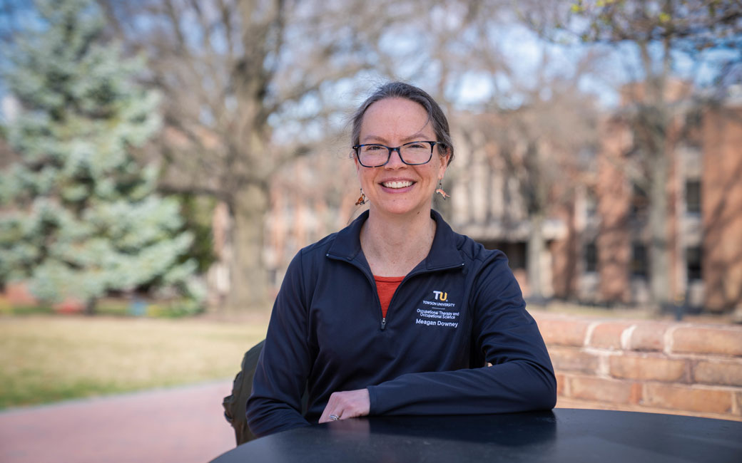 Meagan Downey on campus